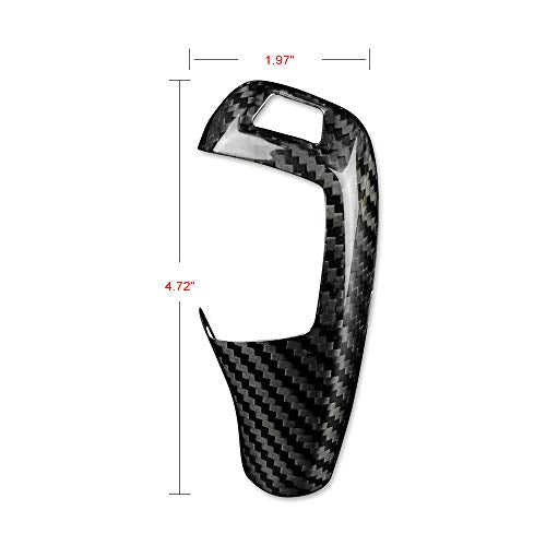 AIRSPEED Carbon Fiber Car Gear Shift Knob Cover Interior Trim for BMW F20 F21 F22 F23 F30 F34 F35 F10 F11 F07 F18 F15 F16 F01 X3 X4 Accessories - style: Style B