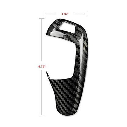 AIRSPEED Carbon Fiber Car Gear Shift Knob Cover Interior Trim for BMW F20 F21 F22 F23 F30 F34 F35 F10 F11 F07 F18 F15 F16 F01 X3 X4 Accessories - style: Style B