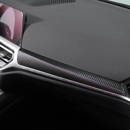 Betterhumz Car Central Instrument Dashboard Cover Trim Compatible with BMW G20 G28 G42 G23 3 4 Series 318i 320i 330i M340i 2020-2023 Car Interior Accessories PVC Leather A - size: Leather A
