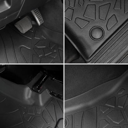Floor Mats for 2019-2024 Ram 1500 (Only Classic Body) Crew Cab 2013-2018 1500/2500/3500 Crew Cab, TPE All Weather Durable Floor Liners Door Sill Guards for Ram 1500 Classic - size: 2019-2024 | For Dodge Ram 1500 Classic
