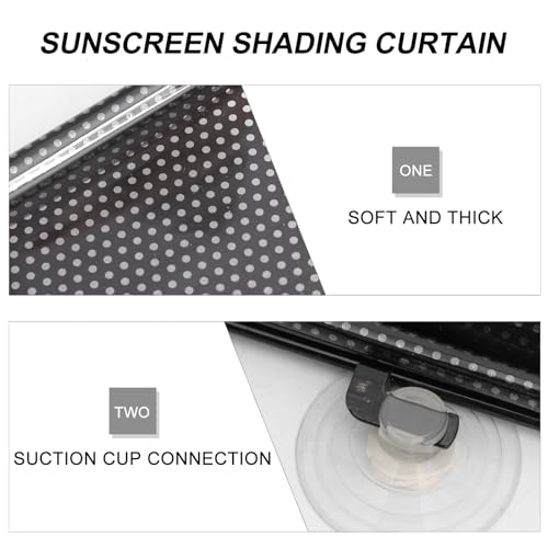 PATKAW (1 Pcs) Window Blinds, Blackout Shades No Drill, Suction Cup Temporary Roller Blind, Light Blocking Window Cover for Bedroom, Office, Nursery, Home Privacy, Travel, Rv and Car - size: Size 3