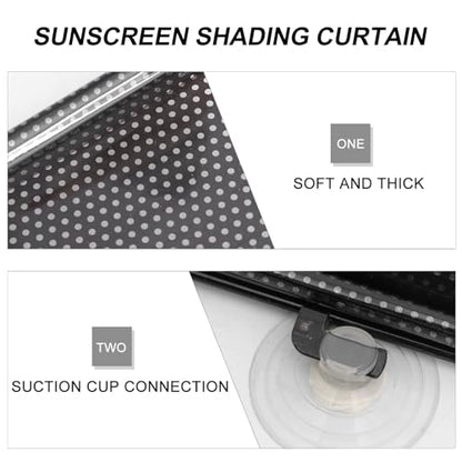 PATKAW (1 Pcs) Window Blinds, Blackout Shades No Drill, Suction Cup Temporary Roller Blind, Light Blocking Window Cover for Bedroom, Office, Nursery, Home Privacy, Travel, Rv and Car - size: Size 3