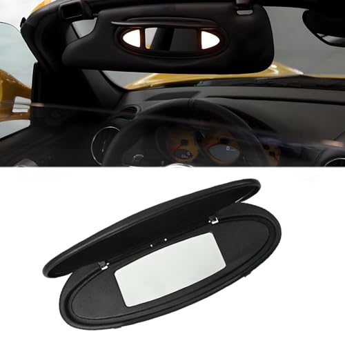 Sun Visor Mirror Covers and Base Replacement, Driver/Passenger Side Visor Vanity Mirror Housing Caps with Makeup Caps for Porsche 996/997-911 986/987 for Boxster for Cayman 1996-2010 - color: Sun Visor Mirror Covers and Base