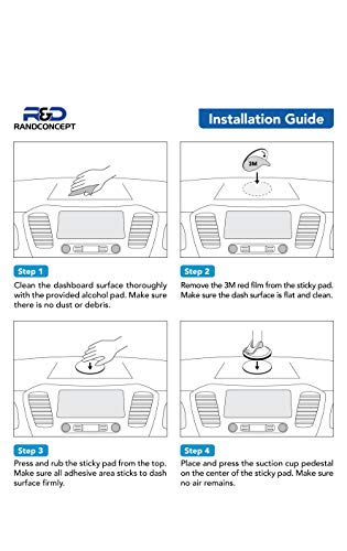 95mm Adhesive Dashboard Pad Mounting Disk with Adhesive for Suction Cup Phone Mount & for Garmin GPS Suction Mount | 3.74" Wide Diameter 2 Pcs - size: 95mm