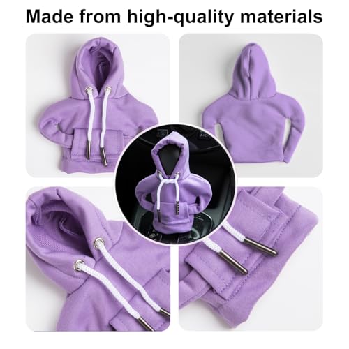 Car Shift Knob Hoodie,Gear Shift Hoodie,Funny Sweater Hoodie for Gearshift,Automotive Interior Accessories（Purple） - color: 1*Purple