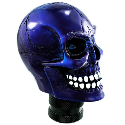 Arenbel Skull Gear Shift Knobs Manual Shifter Handle Car Shifting Lever Stick Fit Most Auto Manual Vehicles - color: metallic