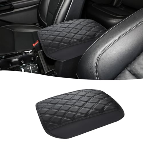 GIANT PANDA Custom Fit Center Console Cover Armrest Cover for 2020,2021,2022,2023,2024,2025,2026 Ford Explorer,Waterproof Leather Middle Console Cover - Full Protection - Black - color: Explorer 2020-2023, size: for Explorer