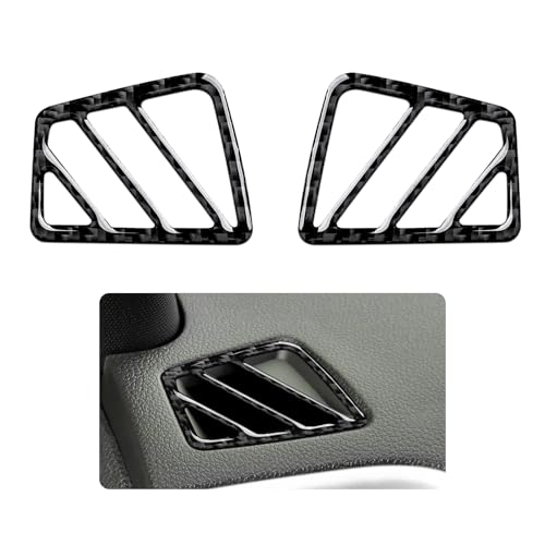 Car Side Vent Sticker Carbon Fiber Decal Interior Trim Cover for Ford Explorer Sport 2010-2019 Accessories - color: Side Vent