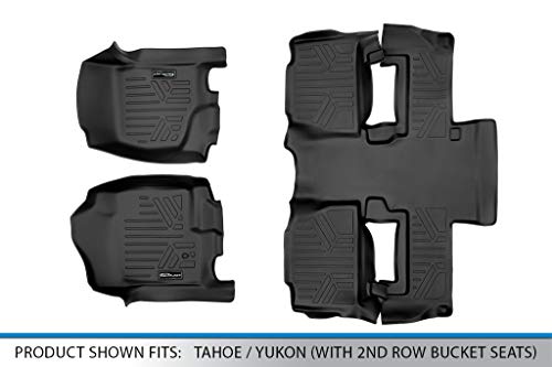 SMARTLINER Custom Fit Floor Mats 2 Row Liner Set for 2011-2014 Chevrolet Tahoe - color: Chevrolet (Tahoe) 2011-2014