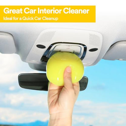 PULIDIKI Car Cleaning Gel Detailing Kit Clean Putty Gel Reusable Auto Detail Tools Car Slime Cleaner Cleaning Supplies, Dust Remover Gifts for Men Women Yellow - color: Yellow
