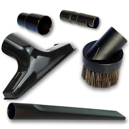 Attachments for 1.25" Vacuum Cleaner – Dust Brush, Crevice, Upholstery Tool & 2 Adapter - fits 1.5" & 1.375" Compatible with Kirby, Shark, Hoover, Oreck, Bissell, Eureka, Rainbow - color: 4-Pack