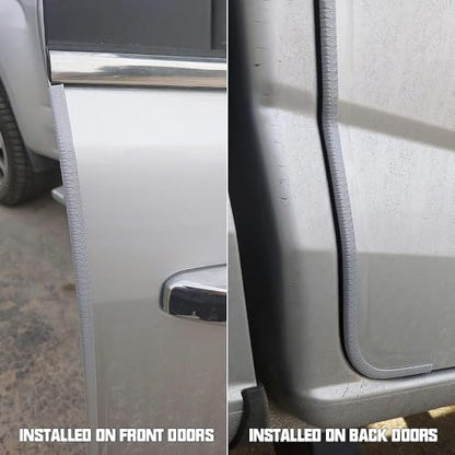 Winunite 32.8ft(10m) Car Door Edge Guards Light Gray– Fits Most Vehicles, No Glue, U-Shaped, Built-in Metal Clips, Scratch and Chip Resistant – Reduces Dings in Parking Lots - color: gray, size: 32-4/5Ft
