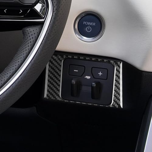 NVCNX Real Premium Carbon Fiber for Toyota Tundra 2022-2026 / Sequoia 2023-2026 2024 2025 Car Dash Trailer Brake Controller Panel Cover Interior Trim Accessories Thick Overlay Sticker Decal 1PC - color: Dash Trailer Brake Controller Panel Trim