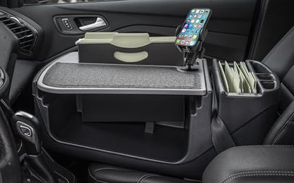 AutoExec AE-FMEF-PM-GT Efficiency FileMaster Car Desk for Your Vehicle Workstation and Mobile Office, Grey with Phone Mount - color: Grey, style: Desk, Phone Mount