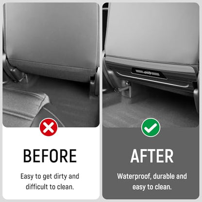 2PCS Back Seat Cover Compatible with Honda 2017-2022 CRV Accessories Stainless Steel Material Velcro Install Car Kick Mats Seat Back Protectors
