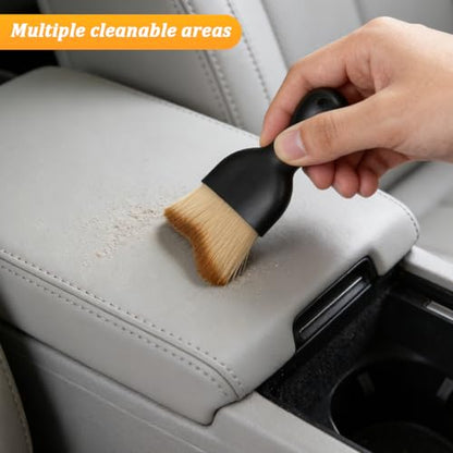 3PCS Car Detailing Brush Kit, Soft Vehicle Interior Detail Dusting Cleaning Brushes Set, Automotive Interior Dash Duster Cleaner Tool Kit, Universal for Most Vehicles - size: 3 Pcs-air Vent