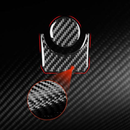 NVCNX Real Premium Carbon Fiber for Toyota Tundra 2022-2026 / Sequoia 2023-2026 2024 2025 Car Center Console Drive Mode Knob Cover Interior Trim Accessories Thick Overlay Sticker Decal 2PCs - color: Center Console Drive Mode Knob Trim
