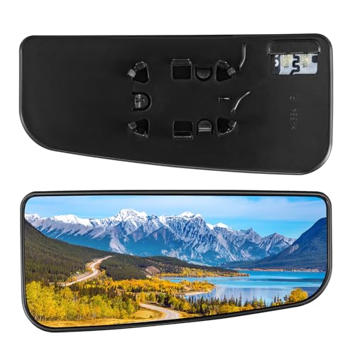 BDFHYK Mirror Glass Compatible with 2015-2021 F-150, 2017-2022 F-250 F-350 Super Duty Side View Exterior Mirror with Backing Plate, Replaces FL3Z17K707J, Heated (Right Lower Side) - size: Right Passenger Side, style: 2015-2021 F-150