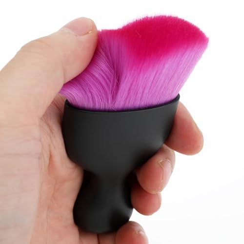 Car Detailing Brush, Soft Bristle Cleaning Brush, Scratch-Free Auto Duster Tool for Dashboard, Air Vents, Leather & Interior Cleaning (Black&Purple&Rose) - color: Black&Purple&Rose