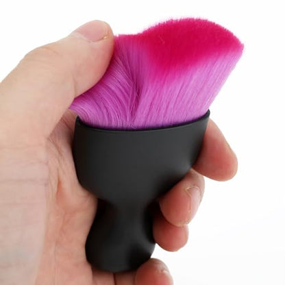 Car Detailing Brush, Soft Bristle Cleaning Brush, Scratch-Free Auto Duster Tool for Dashboard, Air Vents, Leather & Interior Cleaning (Black&Purple&Rose) - color: Black&Purple&Rose