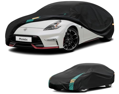 Coupe Car Cover Waterproof All Weather for Automobiles, Universal Fit for Porsche Boxster, Nissan 370Z/350Z, BMW Z4, Subaru BRZ, etc. Rain Winter Sun Protection. (Length: 166"-178") - size: 1 Fit Sedan/Coupe-Length (166" to 178")
