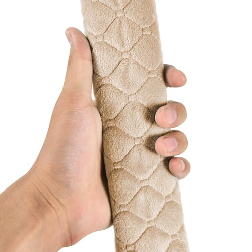 24 Inch Long Car Seatbelt Cover, Soft Comfort Seatbelt Protector Pads Strap Protecting Neck Shoulder Clothes for Car SUVS Truck (Beige) - color: Beige