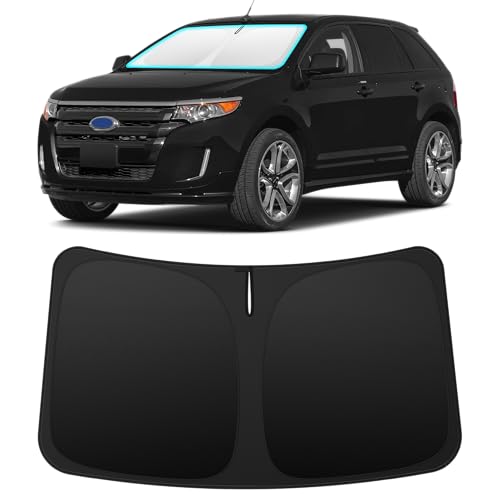INSAUTO Custom Fit Windshield Sun Shade Accessories for Ford Edge 2007-2014, Foldable Front Window Sunshade, UV & Heat Reflector, Keeps Interior Cool, Includes Storage Bag - size: for 2007-2014 Ford Edge