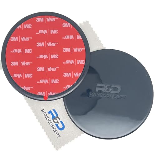 95mm Adhesive Dashboard Pad Mounting Disk with Adhesive for Suction Cup Phone Mount & for Garmin GPS Suction Mount | 3.74" Wide Diameter 2 Pcs - size: 95mm