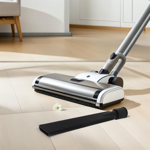 Ciieeo Vacuum Crevice Tool Attachment with Mesh Filter, Extended 44mm Flat Nozzle, Universal Vacuum Cleaner Accessory for Vent Cleaning, Car Detailing, Furniture, and Tight Spaces