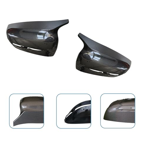 Carbon Fiber Side Mirror Caps Replacement for 2017-2022 B-MW 3 Series G20 320i 325i 330i 5 Series G30 525i 530i 540i M Sport Accessories