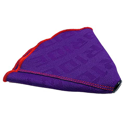 Universal Shift Knob Shifter Boot Dust Cover Purple Canvas Hyper Fabric Racing Car Gear Shift Knob Collars MT/at - color: Purple