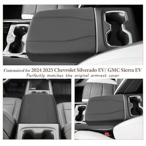 SKTU Upgrade 2024 2025 2026 Chevy Silverado EV Center Console Cover 2024-2026 Silverado EV Armrest Cover Silverado EV Console Pad 2024 2025 2026 Chevy Silverado EV Accessories Center Console Cushion - color: for 2024-2026 Silverado EV