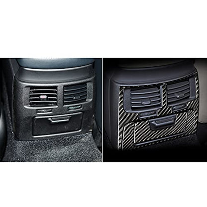 NVCNX Real Premium Carbon Fiber for Lexus IS250 is 250 IS350 2006-2013 2007 2008 2009 2010 2011 2012 / IS250C IS350C 2010-2015 Accessories Car Rear Air Vent Panel Cover Interior Trim Sticker 3PCs - color: Rear Air Vent