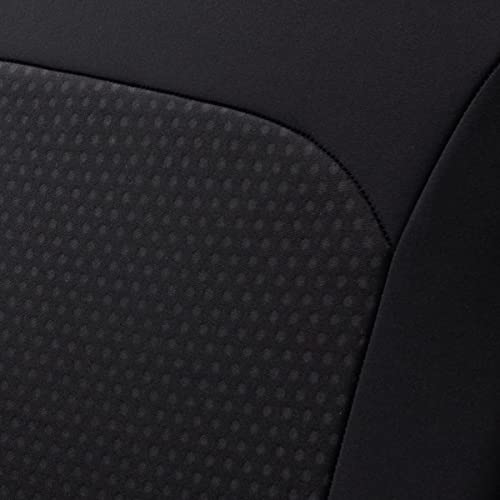 Flying Banner Car Seat Covers Front Seats Rear Bench Polyester car seat Protectors Easy installations Rear Bench Split Classic Man Lady Truck - color: Front Pair neoprene Solid Black