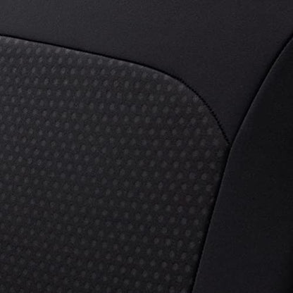 Flying Banner Car Seat Covers Front Seats Rear Bench Polyester car seat Protectors Easy installations Rear Bench Split Classic Man Lady Truck - color: Front Pair neoprene Solid Black