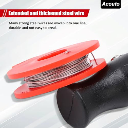 Acouto Windshield Removal Tool - Windshield Wire Cut Out Tool Car Windshield Removal Hand Tool Kit Window Glass Cutting Wire with Handles Professional Repair for Glass Removal