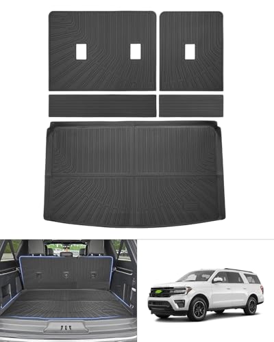 Cartist Trunk Mat & Backrest Mat for Ford Expedition Max/Lincoln Navigator L 2018-2024, All Weather Rear Seat Back Cover Cargo Mat for 18-24 Expedition Max/Navigator L Accessories (Only for Max & L) - size: 9)Ford Expedition Max/Lincoln Navigator L 18-24