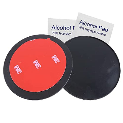 70mm Adhesive Dashboard Pad Mounting Disk with Adhesive for Suction Cup Phone Mount & for Garmin GPS Suction Mount | 2.76" Wide Diameter 2 Pcs - size: 70mm