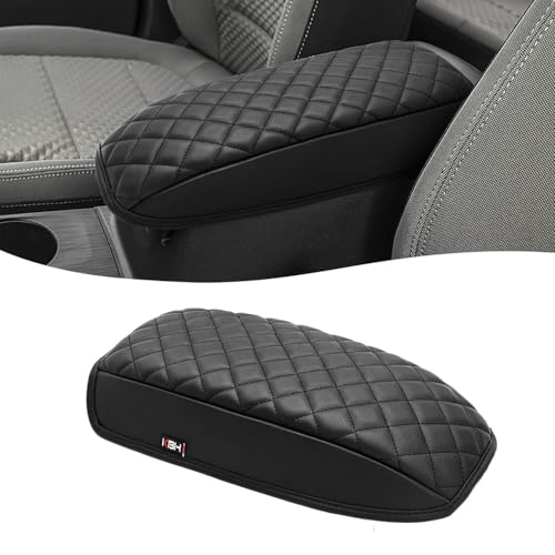 KBH Center Console Armrest Cover for 2020-2026 Ford Escape & 2021-2026 Bronco Sport CX430, PU Leather Trim, Middle Console Protector Arm Rest Pad, Black