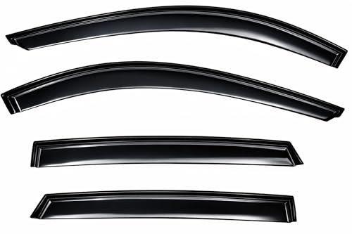 2024-2026 Tape-On Rain Guards for Chevrolet Chevy Trax Side Window Visor Deflectors Extra Thick Tinted Vent Shades LS 1RS LT 2RS ACTIV 2025 - size: For Chevy Trax 2024-2026