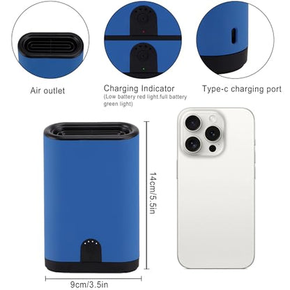 Portable Ozone Generator Air Purifier – 5000mAh Rechargeable Battery Operated Odor Eliminator for Home Car Bathroom Kitchen Pets Shoes Smoke & Dust