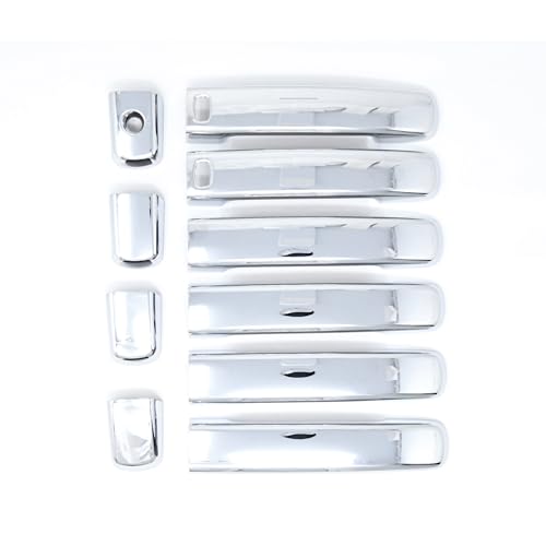 Trim Illusion Chrome Patented Door Handle Cover Overlay for Nissan - 04-08 Maxima, 04-12 Sentra, 05-26 Frontier, 07-12 Altima | Easy No-Tool Install | US Patented