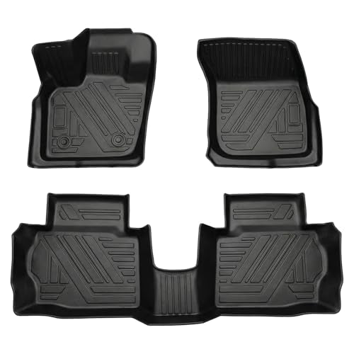 Fusion Floor Mat - All Weather Waterproof Durable Anti-Slip Odorless Custom-Fit TPE Front and Rear Row Set Floor Liner Compatible with 2013-2020 Ford Fusion - size: for Ford Fusion 2013-2020