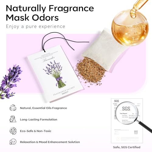 MYARO 12 Packs Scented Sachets for Drawer and Closet, Long-Lasting Potpourri Bags Closet Air Freshener Home Fragrance Sachet 3 Scents Options- Lavender, Bloomy Flower, Gardenia - color: Lavender Gardenia Jasmine