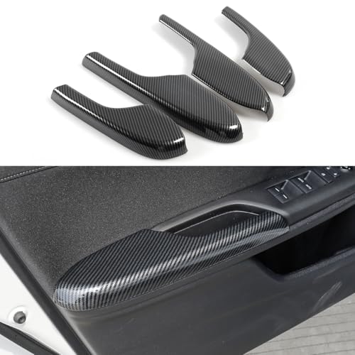 YINGTUU for Honda Civic Accessories 10th Gen 2016 2017 2018 2019 2020 2021 Inner Door Armrest Decor Cover Protection Decals NOT for Coupe Model Carbon Fiber Pattern - color: Inner Door Armrest Decor Cover