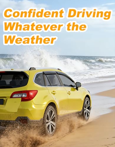 Low-Profile Window Rain Guard for Subaru Outback 2015-2019 Side Window Visors Extra-Thick Vent Visor Window Deflectors Vent Shades Car Accessories - size: Fit for 2015-2019 Subaru Outback