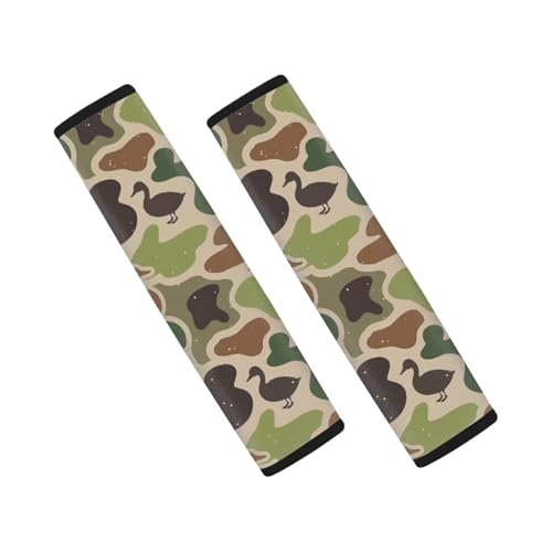 Duck Camo Universal Seat Belt Pads 2-Pack Soft Car Safety Seat Belt Strap Shoulder Pad Comfortable Car Interior Automotive Fit Most Cars, Truck, Suv, or Van - color: Duck Camo-A