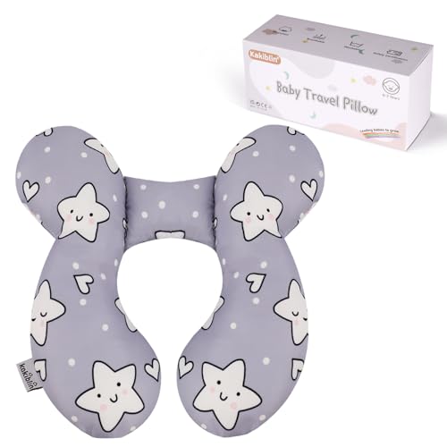 KAKIBLIN Baby Neck Pillow,Upgraded Baby Support Pillow, Head Pillow,Travel Pillow for Car Seat, Stroller, Pushchair,Travel (Star) - color: Star