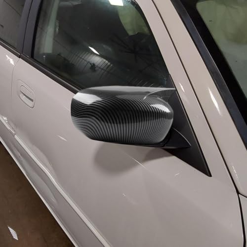 XITER 2pcs Rear View Side Mirror Cover Side Mirror Cap for Dodge Charger 2006 2007 2008 2009 2010,Carbon Fiber - color: Carbon Fiber