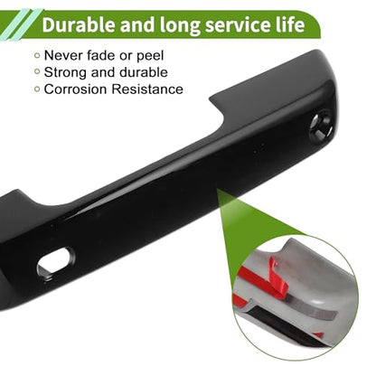 Exterior Door Handle Cover Trim Front Left Front Right Rear Left Rear Right Door Handle Cover for Ford F150 2021-2024 Glossy Black - size: With Sensor Holes